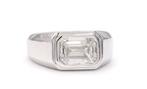 Zonder Minimumprijs - Ring - 14 karaat Witgoud - 2.01ct. tw., Handtassen en Accessoires, Ringen, Nieuw