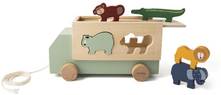 Trixie Houten Speelgoed - Dieren truck - Speelgoedauto -, Enfants & Bébés, Jouets | Autre, Envoi