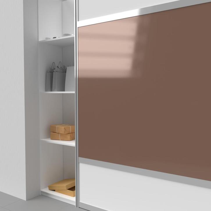 Lacobel light brown 6 mm (onafgewerkt), Bricolage & Construction, Vitres, Châssis & Fenêtres, Envoi