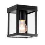 Strak & modern Plafondlamp Buiten Jersey Zwart, Tuin en Terras, Buitenverlichting, Verzenden, Nieuw