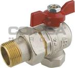 Angle Ball Valve with connection, T-Handle MxF 1, Ophalen of Verzenden