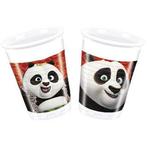 Kung Fu Panda Bekers Plastic 200ml 8st, Verzenden