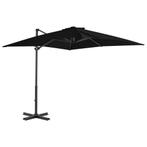 vidaXL Zweefparasol met aluminium paal 250x250 cm zwart, Verzenden, Nieuw