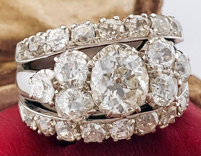 Ring - 18 karaat Witgoud Diamant (Natuurlijk), Bijoux, Sacs & Beauté, Bagues