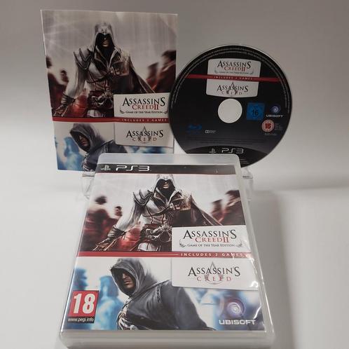 Assassins Creed II GOTY + Assassins Creed Playstation 3, Games en Spelcomputers, Games | Sony PlayStation 3, Zo goed als nieuw