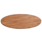 vidaXL Tafelblad rond Ø50x1,5 cm behandeld massief eiken, Huis en Inrichting, Verzenden, Nieuw