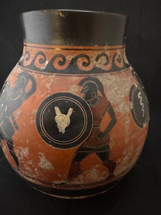 Aardewerk Vaas - 19 cm - Vaas in Griekse stijl (Zonder, Antiek en Kunst, Antiek | Overige Antiek