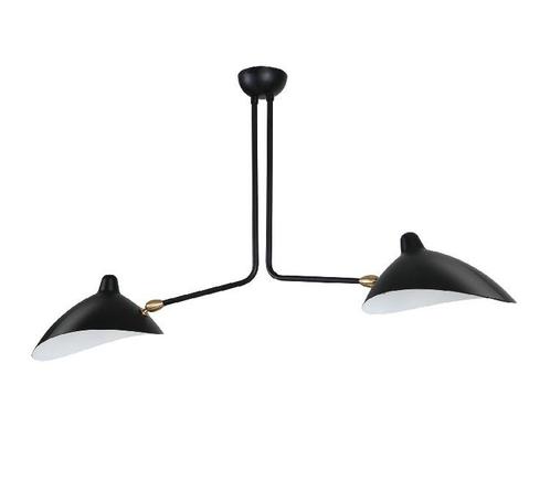 Hanglamp Contemporary 2-arm zwart, Huis en Inrichting, Lampen | Hanglampen, Nieuw, Verzenden