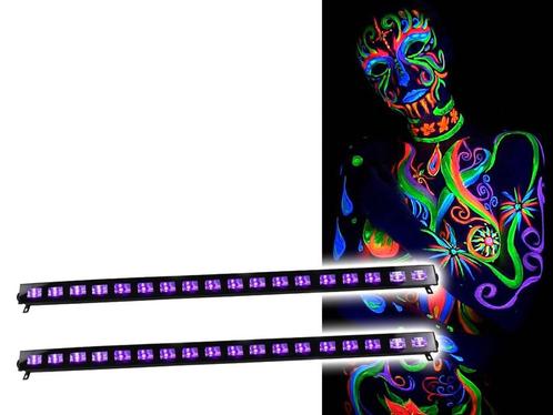 Ibiza Light LED-UVBAR18-2 Wash Blacklight 18x 3W 2 Pack, Muziek en Instrumenten, Licht en Laser