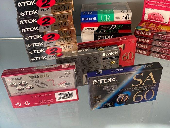 TDK, Maxell, Sony, Scotch, BASFF - Audiocassette - 1985, TV, Hi-fi & Vidéo, Radios
