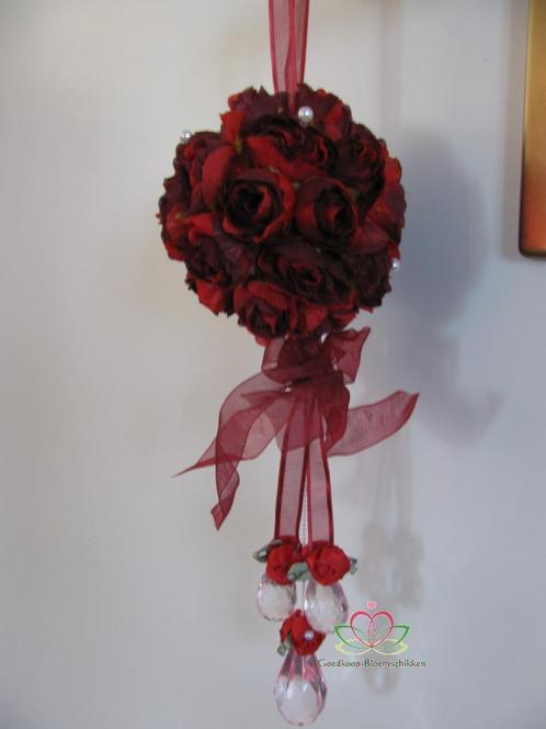 Bloemenbal pomander roseball bruidsmeisje rood, Hobby & Loisirs créatifs, Bricolage