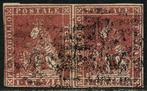 Italiaanse oude staten - Toscane 1857 - Medici leeuw met, Gestempeld