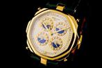 Gérald Genta - Vintage Maxi Time 18K Gold Four Time Zone - G, Handtassen en Accessoires, Horloges | Heren, Nieuw