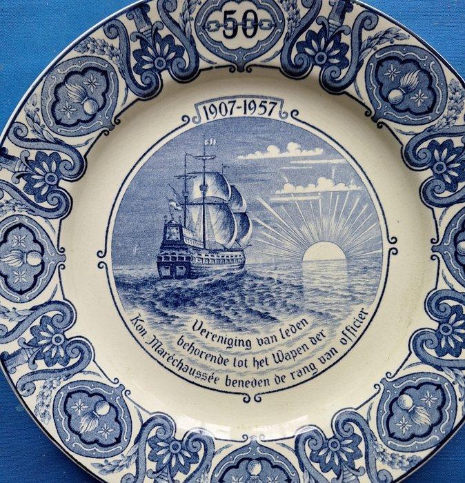 Societe Ceramique, Maastricht - Assiette - Faïence -, Antiek en Kunst, Antiek | Glaswerk en Kristal