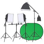 vidaXL Fotostudioset met verlichtingsset en, Audio, Tv en Foto, Fotografie | Fotostudio en Toebehoren, Verzenden, Nieuw