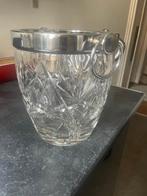 Champagne koeler - Kristal, Verzilverd - champagnezegel