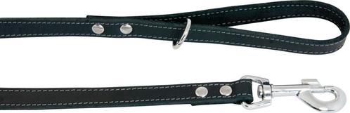 J&V Vetlederen leiband zwart 25mmx100cm, Dieren en Toebehoren, Hondenhalsbanden en Penningen, Nieuw