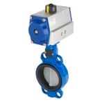 Vanne papillon pneumatique DN50 (2 pouces) GGG40-Acier, Bricolage & Construction, Verzenden