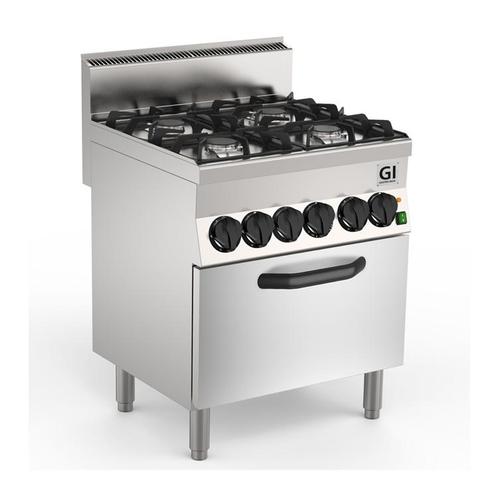 650 HP Gasfornuis | 4 Branders | Met Heteluchtoven 700mm |, Zakelijke goederen, Horeca | Keukenapparatuur, Nieuw in verpakking