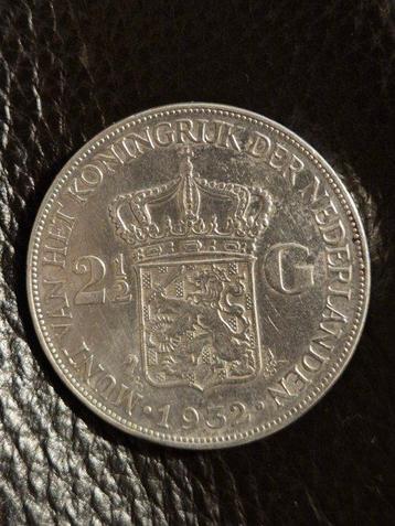 Nederland. Wilhelmina. 2 1/2 Gulden 1932  (Zonder beschikbaar voor biedingen