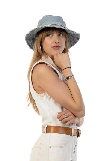 Vissershoed Jeans Lichtblauw Lichtblauwe Denim Cowboyhoed Sp beschikbaar voor biedingen