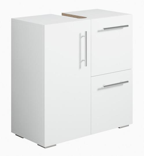 Wastafelkast Mars 60 x 30 x 60 cm Wit Badkamerkast, Huis en Inrichting, Badkamer | Badkamermeubels, Nieuw, Verzenden