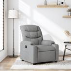 vidaXL Fauteuil inclinable Gris clair Tissu, Maison & Meubles, Verzenden, Neuf