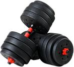 Verstelbare dumbbells - 40 kg - 2x20 kg - zwart rood, Ophalen of Verzenden