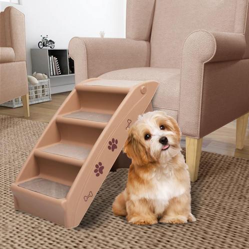 vidaXL Hondentrap inklapbaar 62x40x49,5 cm bruin, Dieren en Toebehoren, Overige Dieren-accessoires, Nieuw, Verzenden