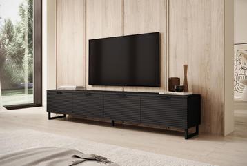 Meubella TV-Meubel Delgado mat zwart 200 cm beschikbaar voor biedingen