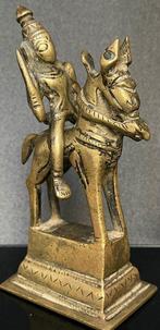 Shiva/Khandoba op zijn paard - Brons - India - XIX of eerder