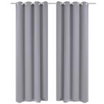 vidaXL Gordijnen met metalen ringen 135 x 245 cm 2 stuks, Verzenden, Nieuw