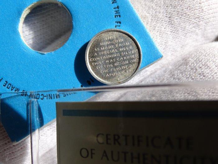 Authentiek zilver van Apollo XIV dat naar de maan reisde en, Antiek en Kunst, Antiek | Wandborden en Tegels