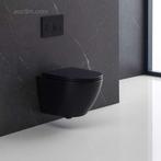 2 x Design Hangtoilet Tornado Mat zwart -..., Ophalen