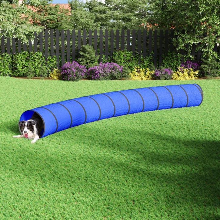 vidaXL Hondentunnel Ø 55x500 cm polyester blauw, Kinderen en Baby's, Speelgoed | Buiten | Speeltoestellen, Nieuw, Verzenden