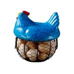 Eiermand Draadstaal - Blauw - Eierrek Eierhouder Metaal Frui, Verzenden, Nieuw