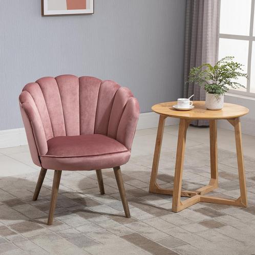Woonkamerstoel - ComfortZone - Stevig design - Roze, Huis en Inrichting, Stoelen, Nieuw, Stof, Ophalen of Verzenden