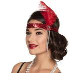 Rode Hoofdband Flapper Veer, Verzenden, Nieuw