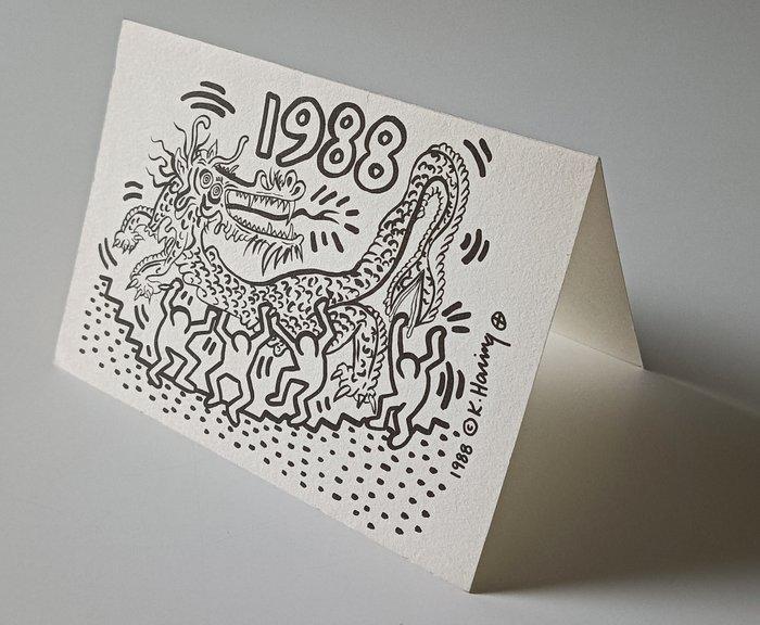 Keith Haring (1958-1990) - Pop Shop Tokyo - Greetings Card, Antiek en Kunst, Kunst | Designobjecten