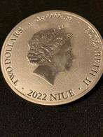 Niue. 2 Dollars 2022 Bitcoin, 1 Oz (.999) (Sans prix de, Postzegels en Munten