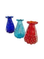 Officine di Murano 1295 - Vase (3) - verre - Tris Vasi porte, Antiek en Kunst