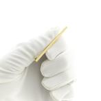Gouden smalle broche, Handtassen en Accessoires, Broches, Ophalen of Verzenden, Gebruikt, Overige kleuren, Goud