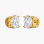 Oorbellen - 14 karaat Geel goud - 2.10ct. tw. Diamant, Nieuw
