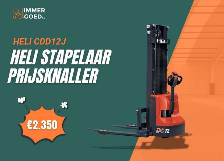 Elektrische stapelaar HELI - tot 4m hefhoogte & 1.5T, Zakelijke goederen, Machines en Bouw | Heftrucks en Intern transport, 1000 tot 2000 kg