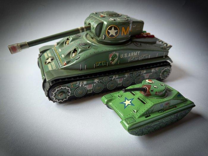 Taiyo - Blikken speelgoed - M-4 Sherman, Taiyo (Giappone) &, Antiquités & Art, Antiquités | Jouets