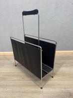 Tijdschriftenhouder - Metaal, Synthetisch leder - lectuurbak