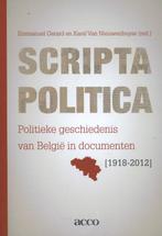 Scripta politica politieke geschiedenis van Belgie in, Gelezen, Emanuel Gerard, Nieuwenhuyse Karel Van, Verzenden