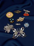 Zilver, Brons, gerodineerd, Metaal - Broche