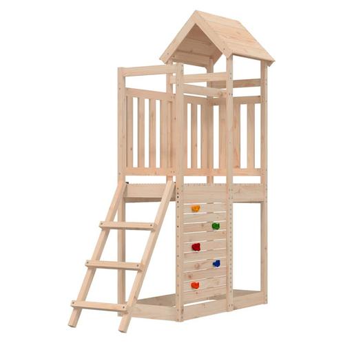 vidaXL Speelhuis 52,5x110,5x214 cm massief grenenhout, Kinderen en Baby's, Speelgoed | Buiten | Speeltoestellen, Nieuw, Verzenden