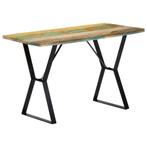 vidaXL Eettafel 120x60x76 cm massief gerecycled hout, Verzenden